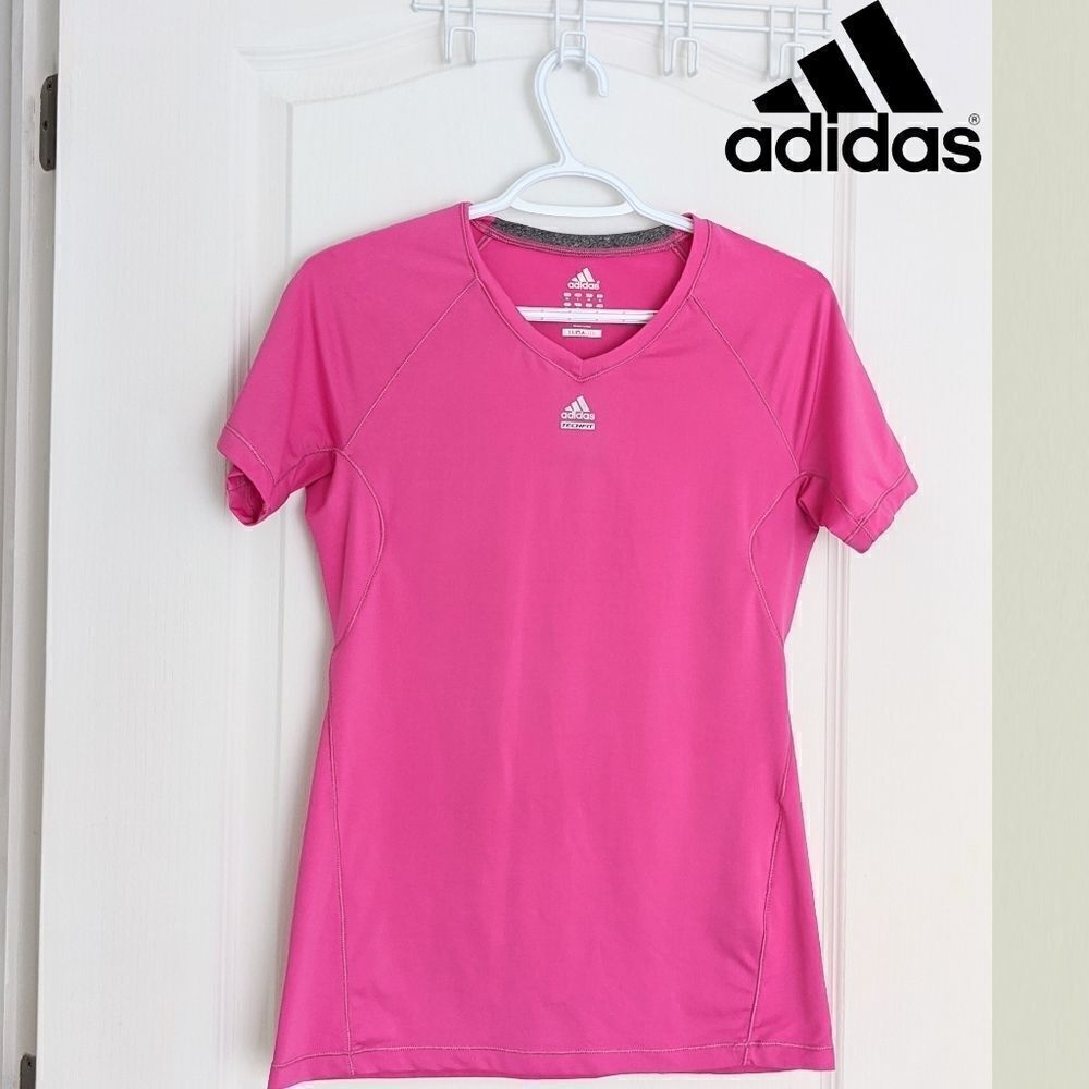 Adidas t-shirt climalite pink t-shirt sport yoga top S B5